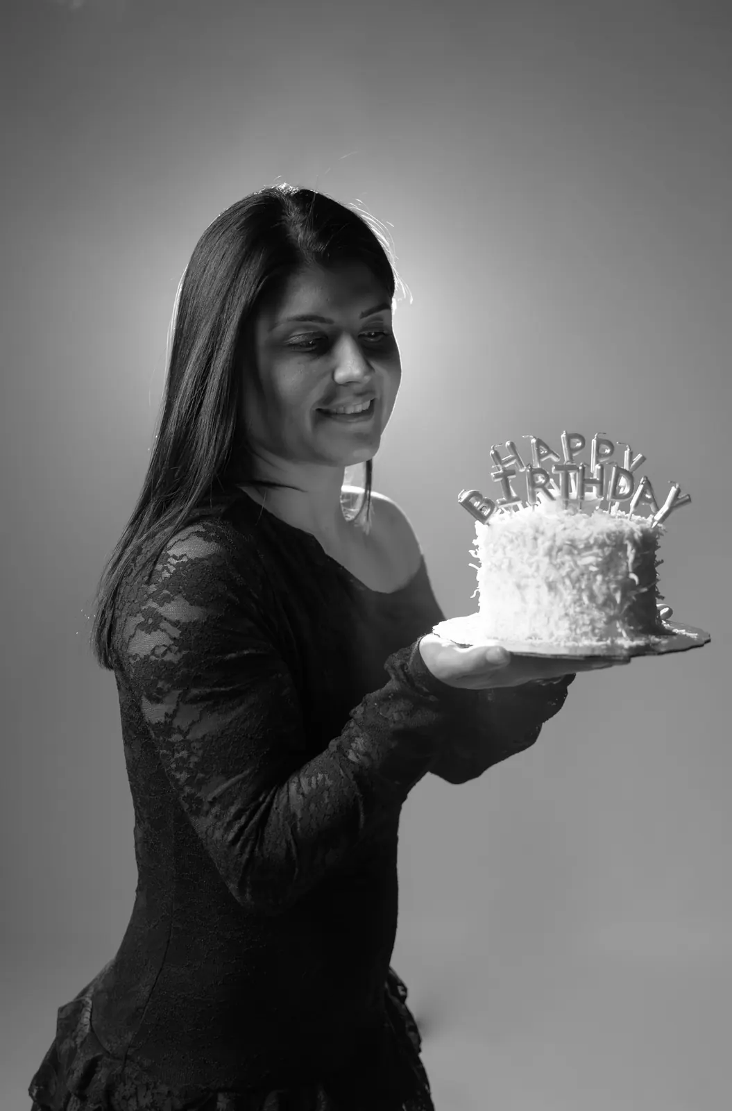 Black and white portrait photography at Qool Studio Miami